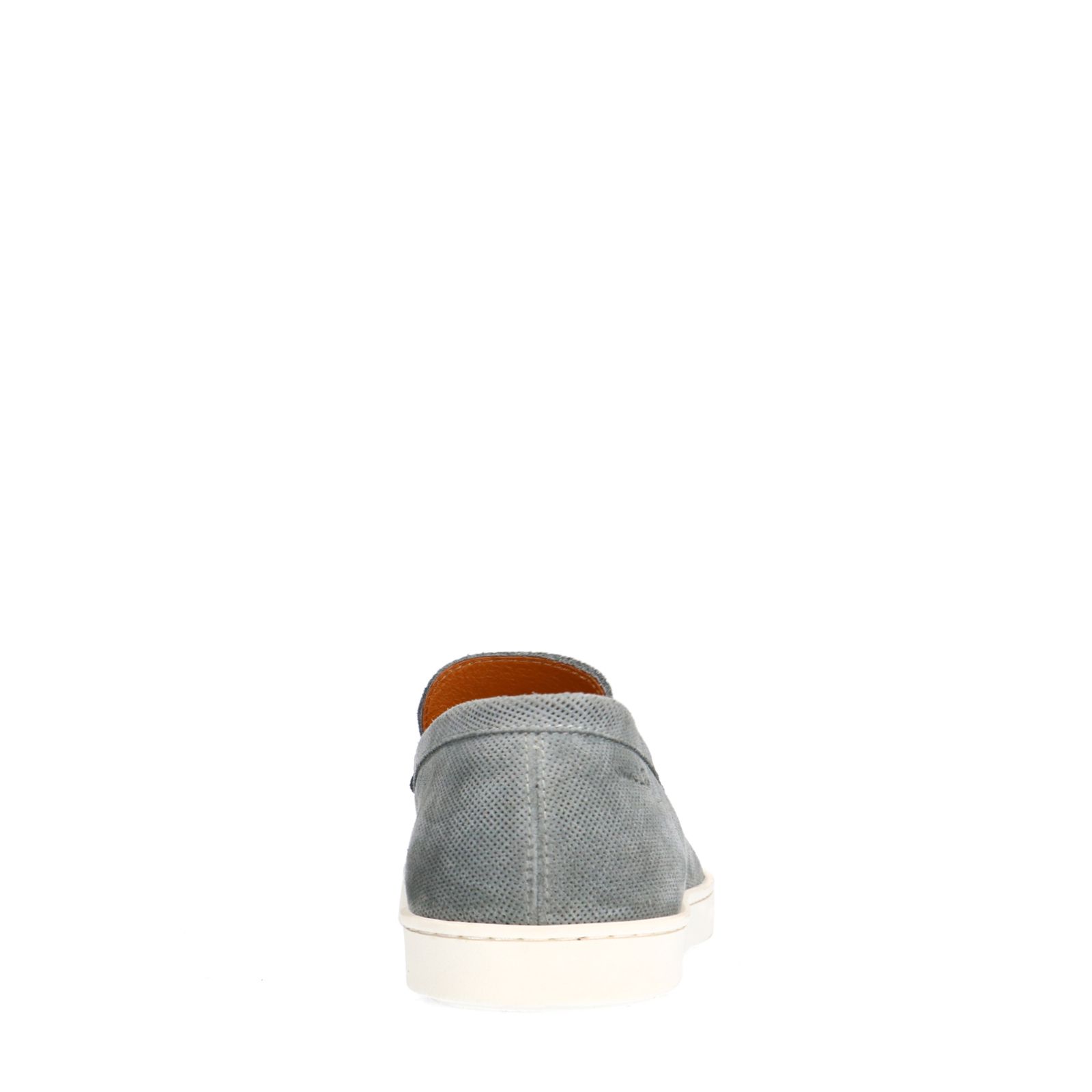 Grijs/blauwe Lugano suède loafers