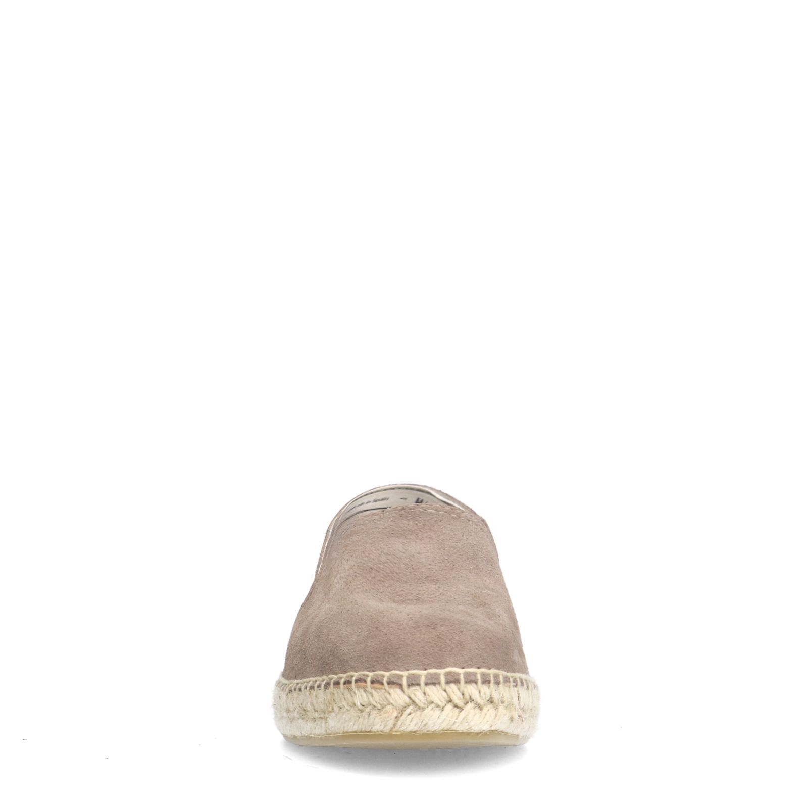 Graue Veloursleder-Espadrilles