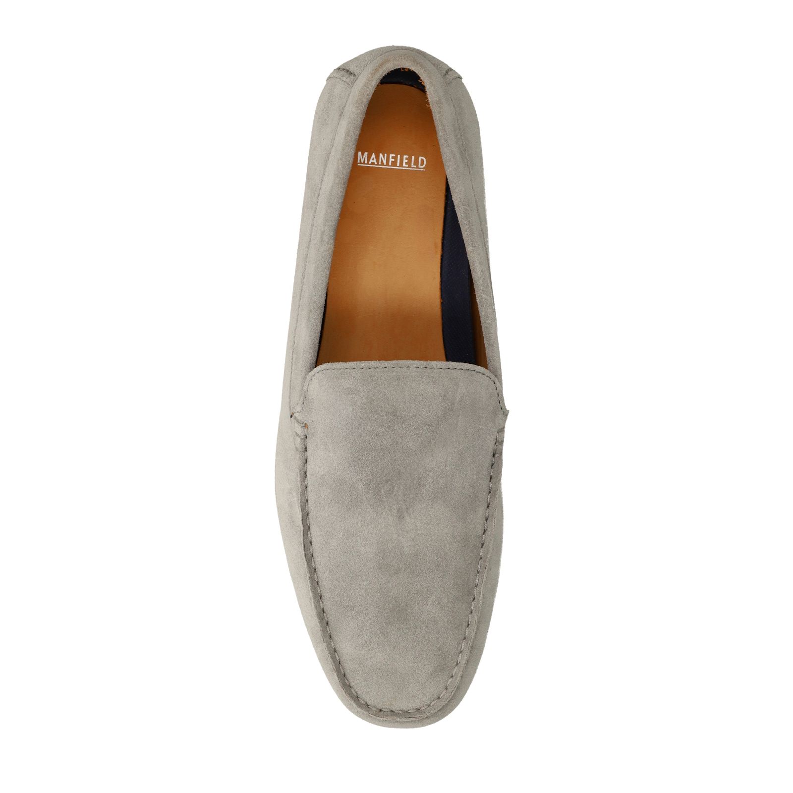 Grijze suède loafers