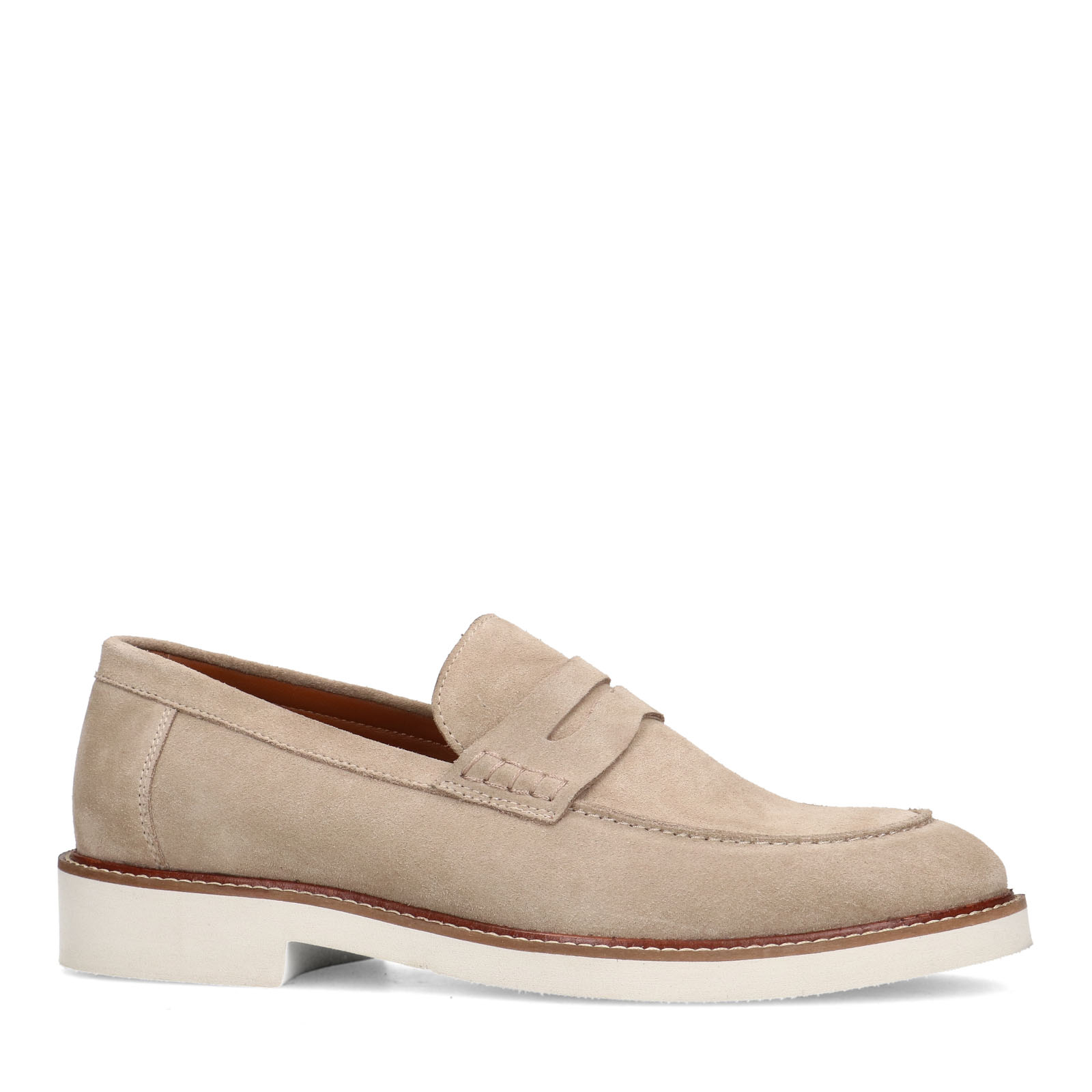 Taupe su de loafers Instappers Manfield Manfield