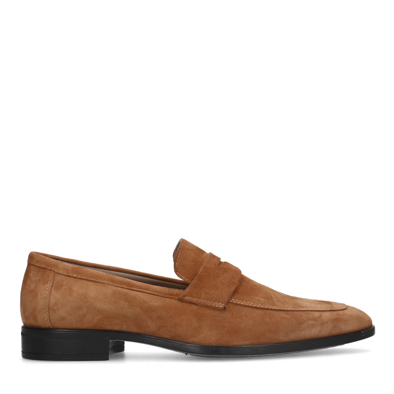 Cognacfarbene Veloursleder-Loafer | Slipper | Manfield | Manfield