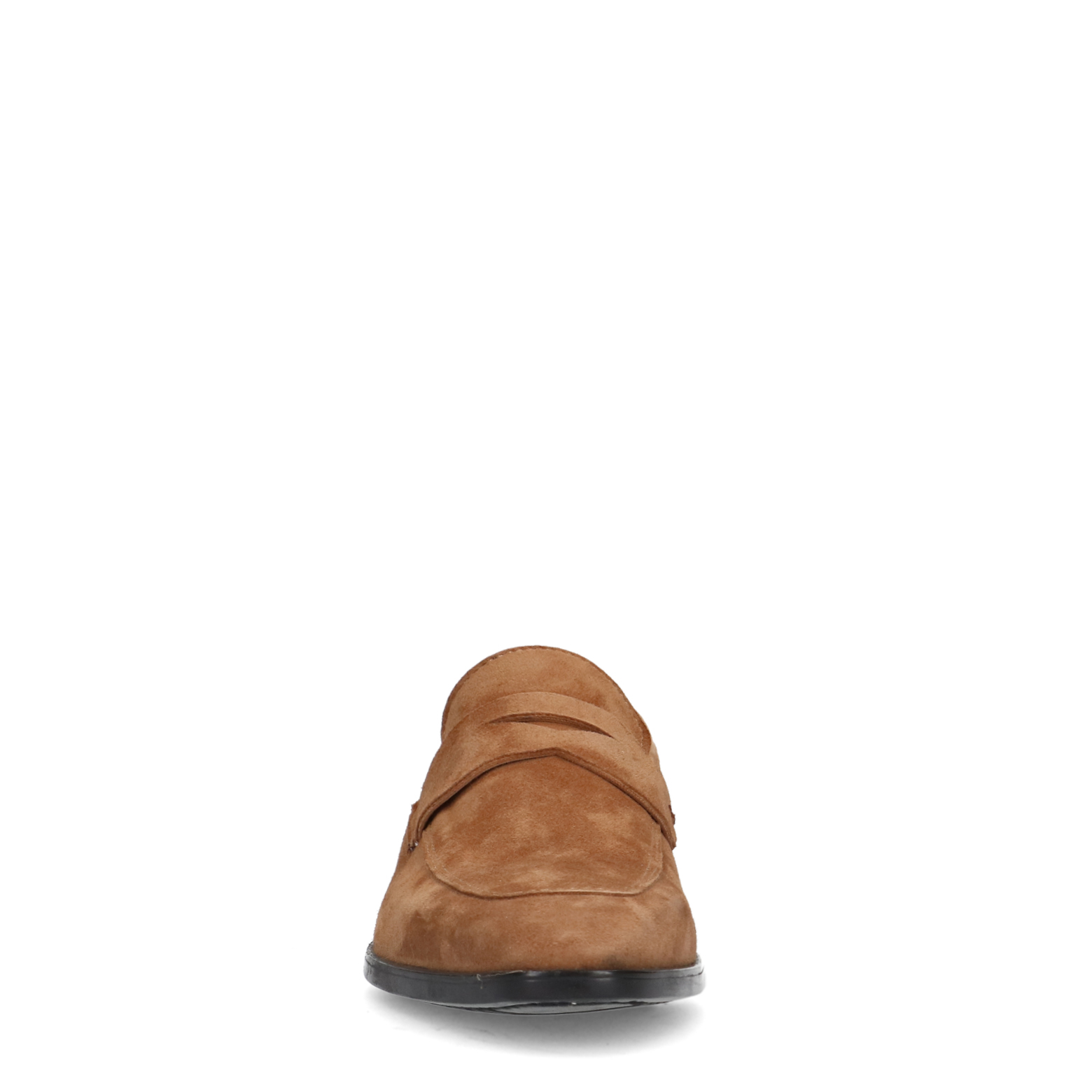 Cognacfarbene Veloursleder-Loafer | Slipper | Manfield | Manfield