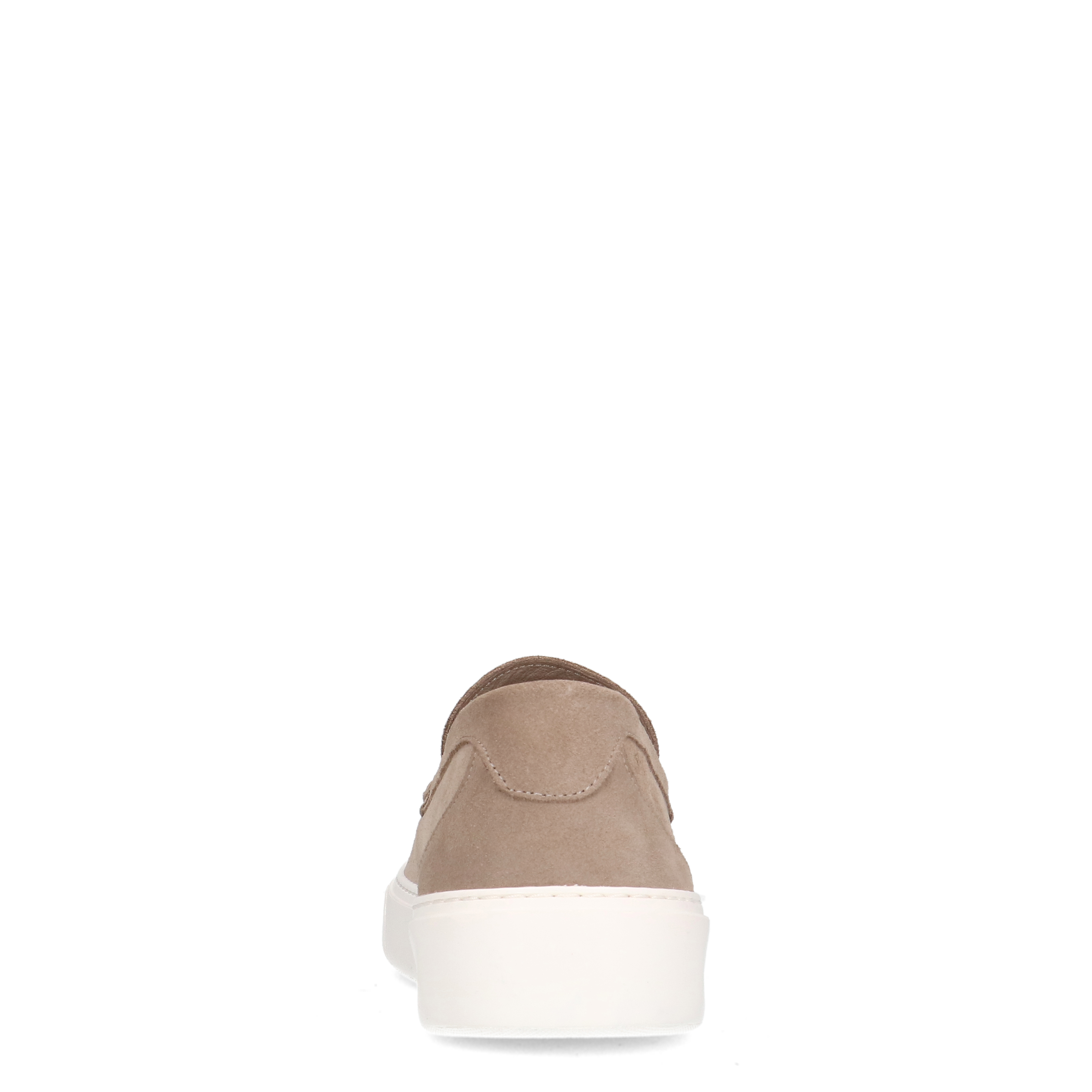 Beigefarbene Veloursleder-Loafer mit sportlicher Sohle | Basic 