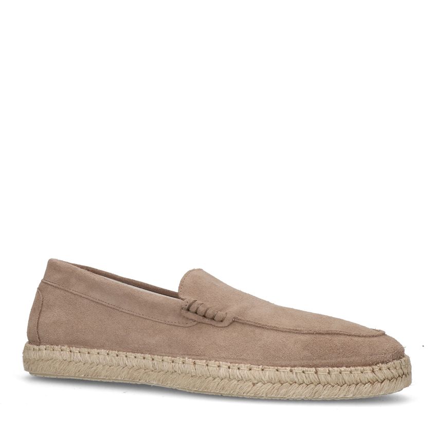 Taupe suède espadrilles