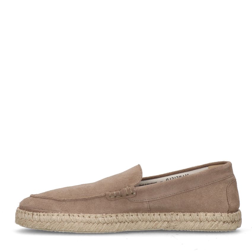 Taupe suède espadrilles