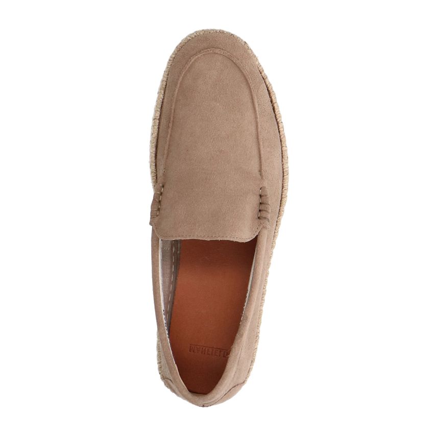 Taupe suède espadrilles