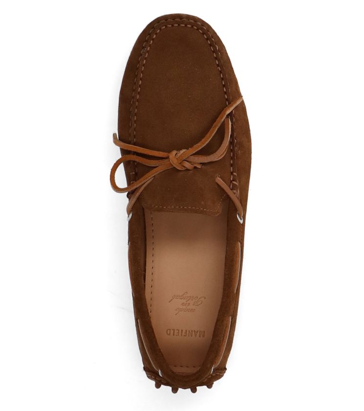 Cognac suède loafers