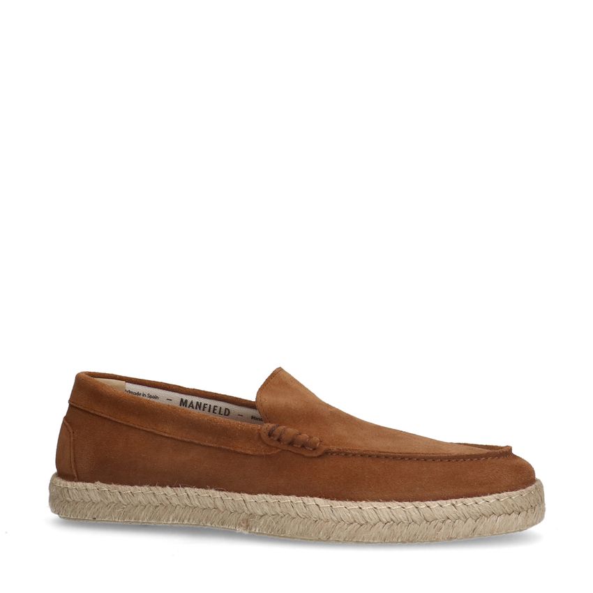 Cognac suède espadrilles