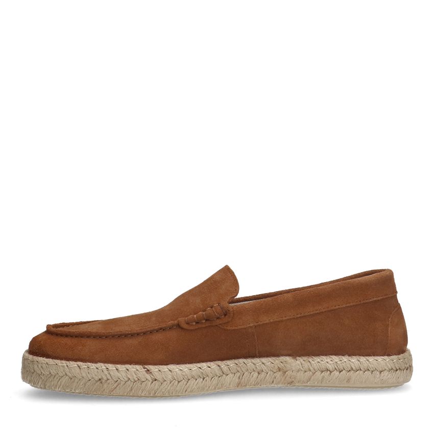 Cognac suède espadrilles