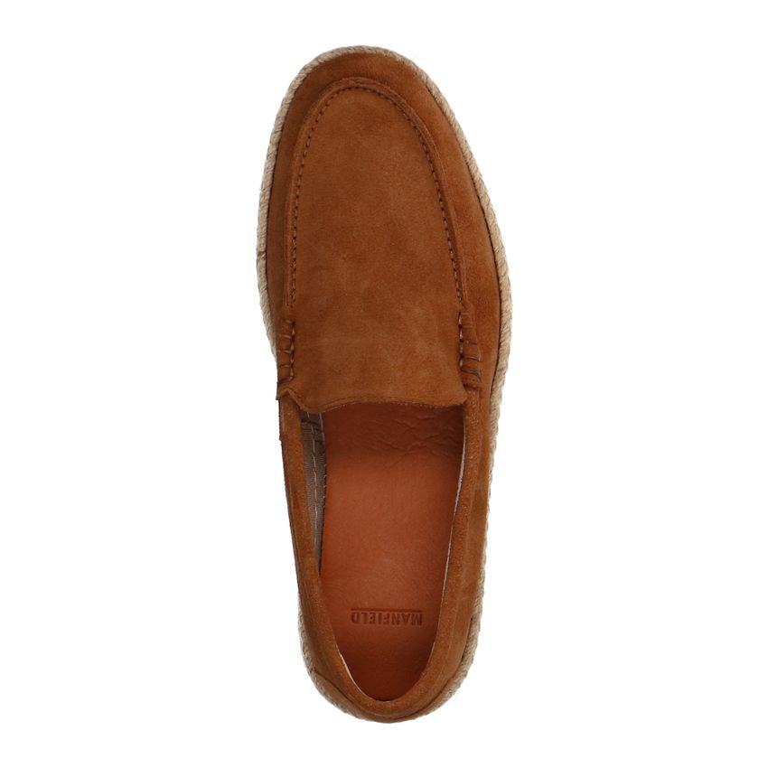 Cognac suède espadrilles