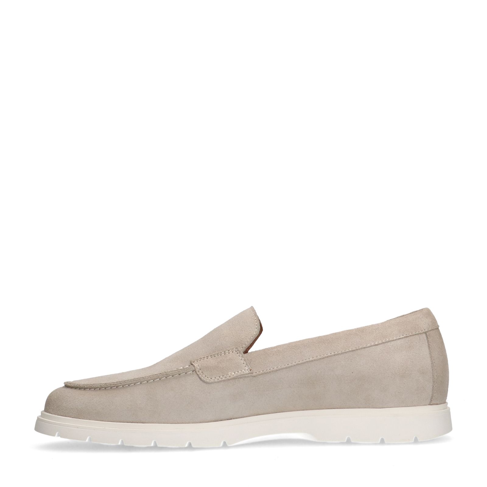 Beige suède loafers