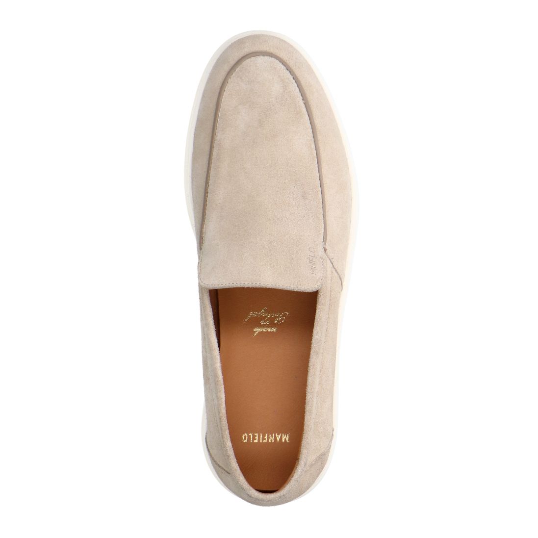 Beige suède loafers