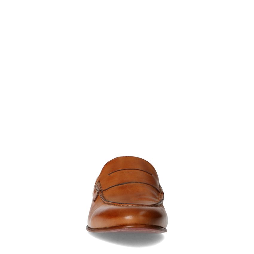 Cognacfarbene Leder-Loafer