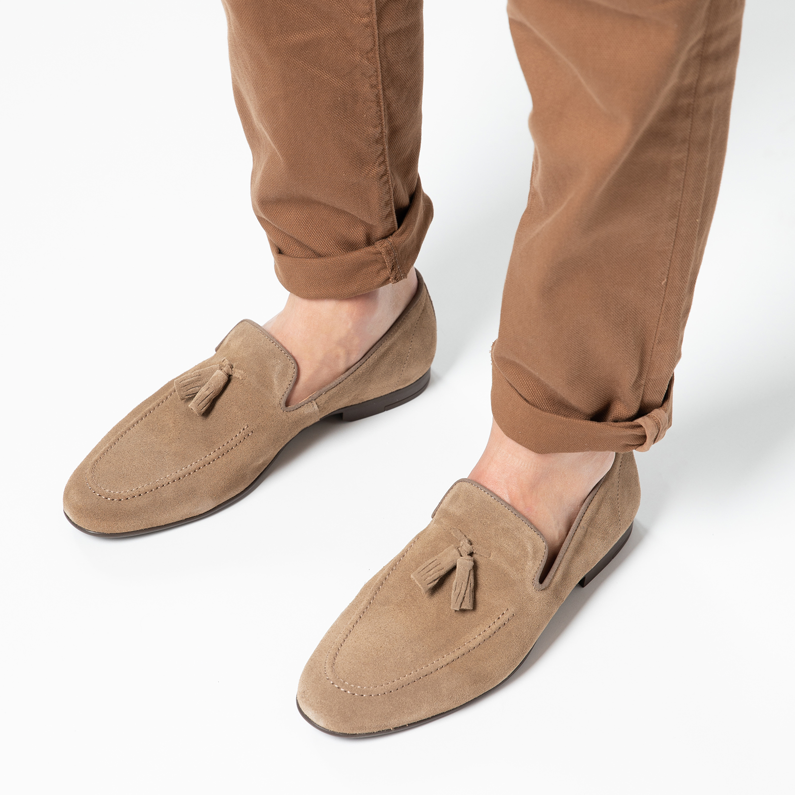 Suede moccasins fashion heren