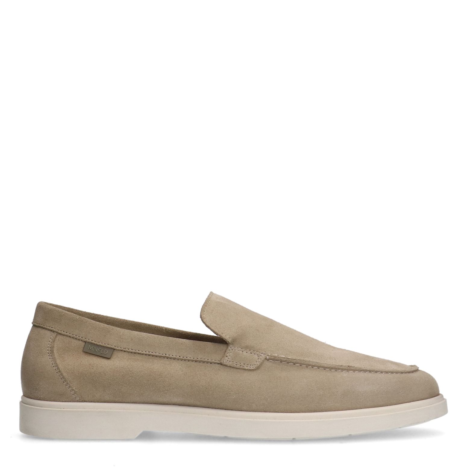 Beige suède loafers