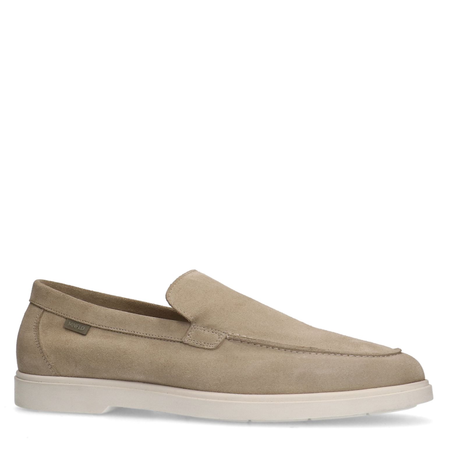 Beige suède loafers
