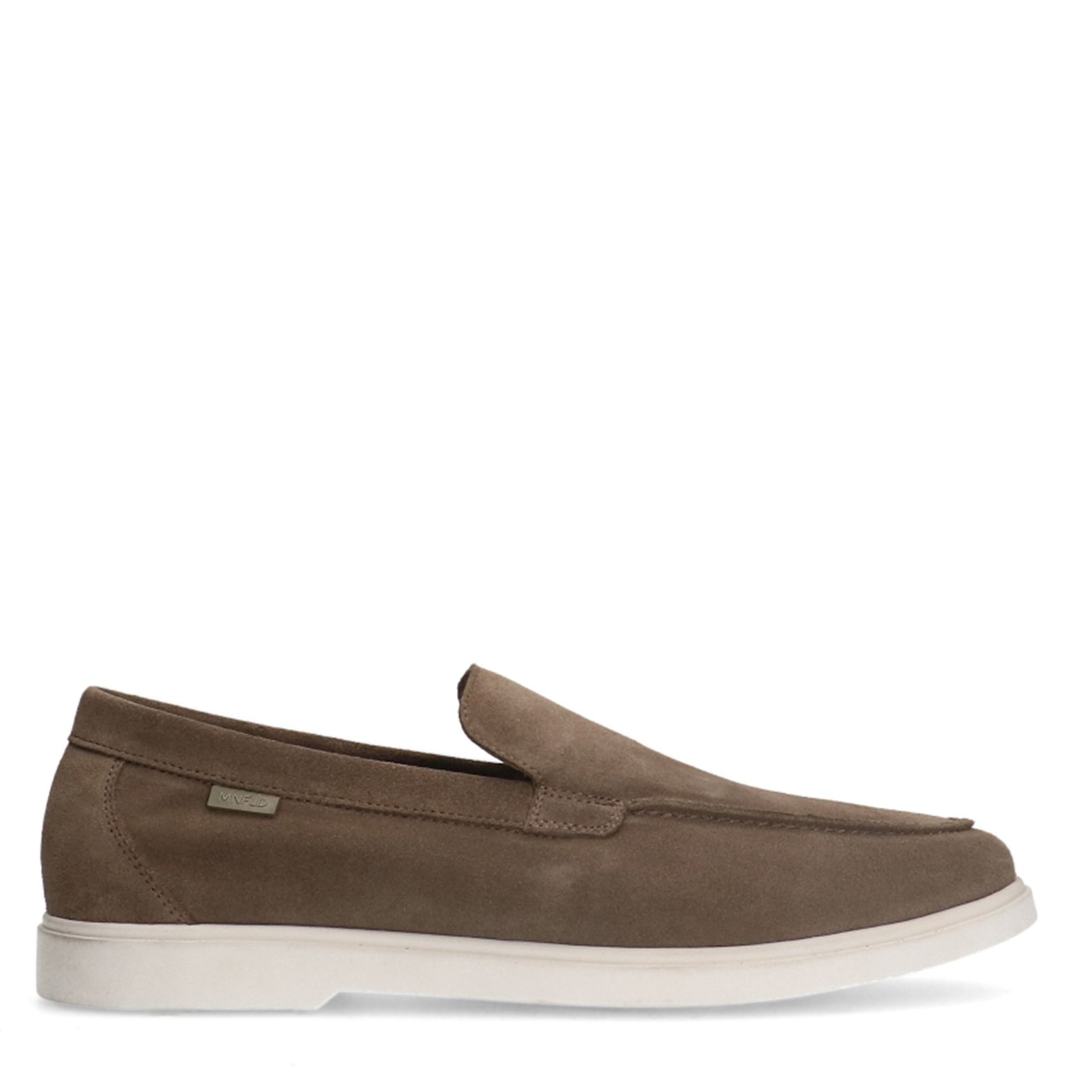 Taupe suède loafers