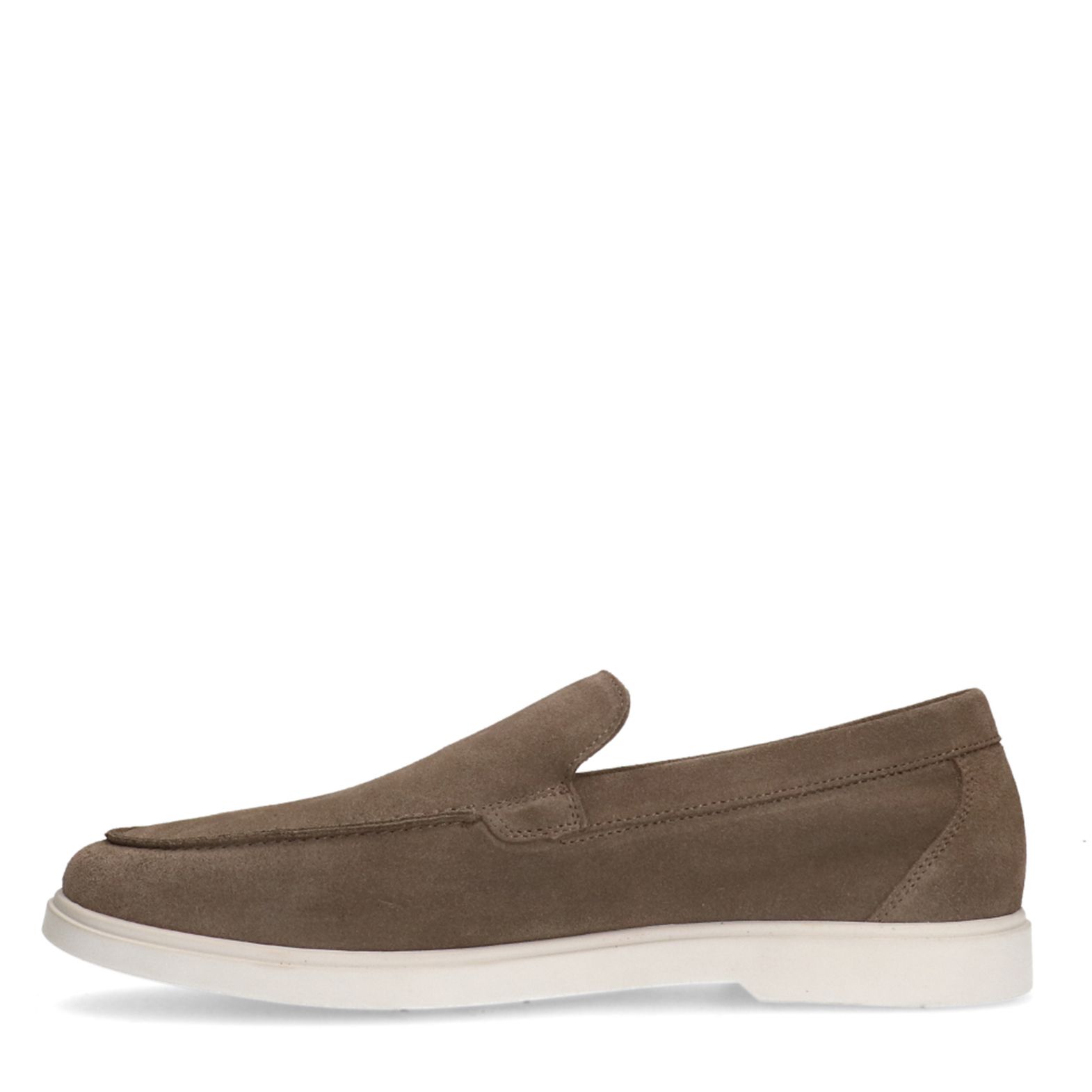 Taupe suède loafers