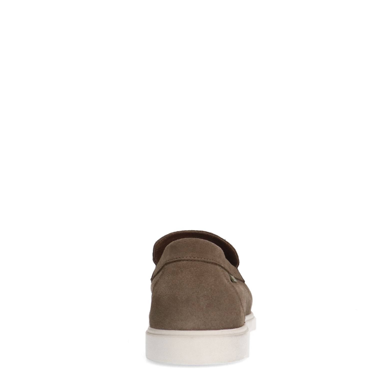 Taupe suède loafers