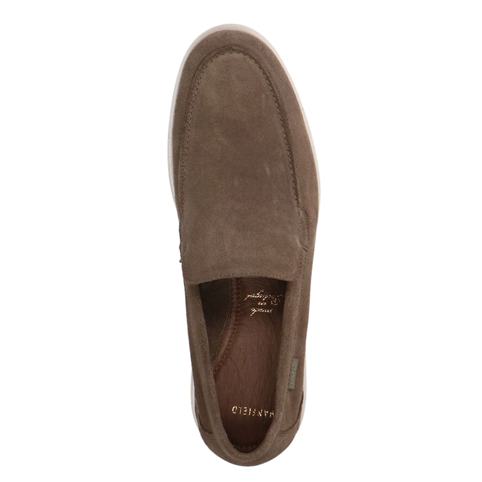 Taupe suède loafers