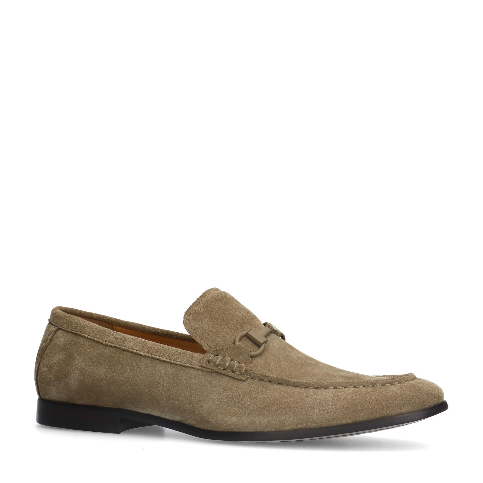 Taupe suède loafers