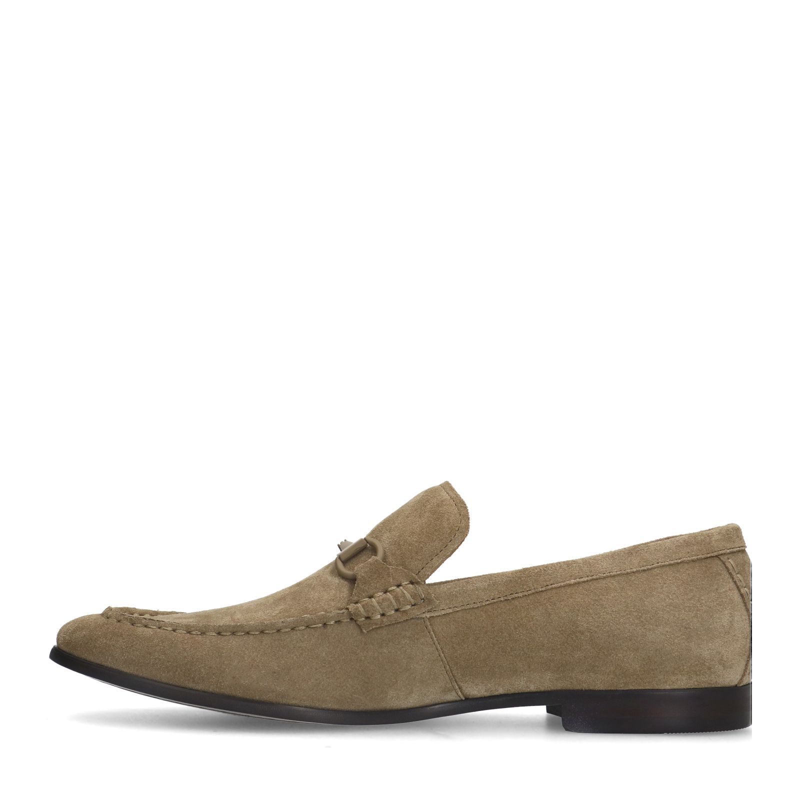Taupe suède loafers