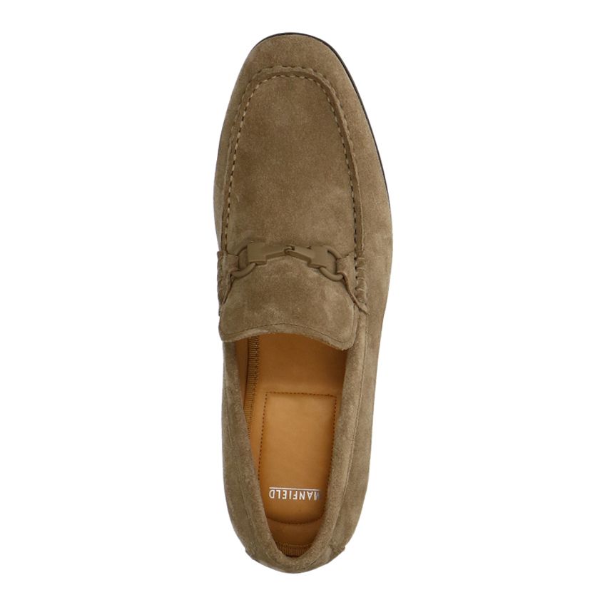 Taupe suède loafers