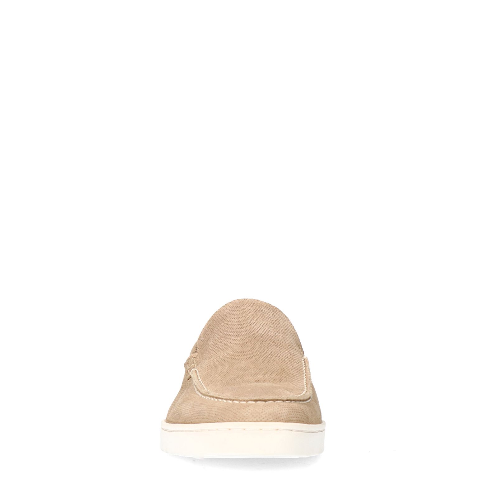 Beige Lugano suède loafers