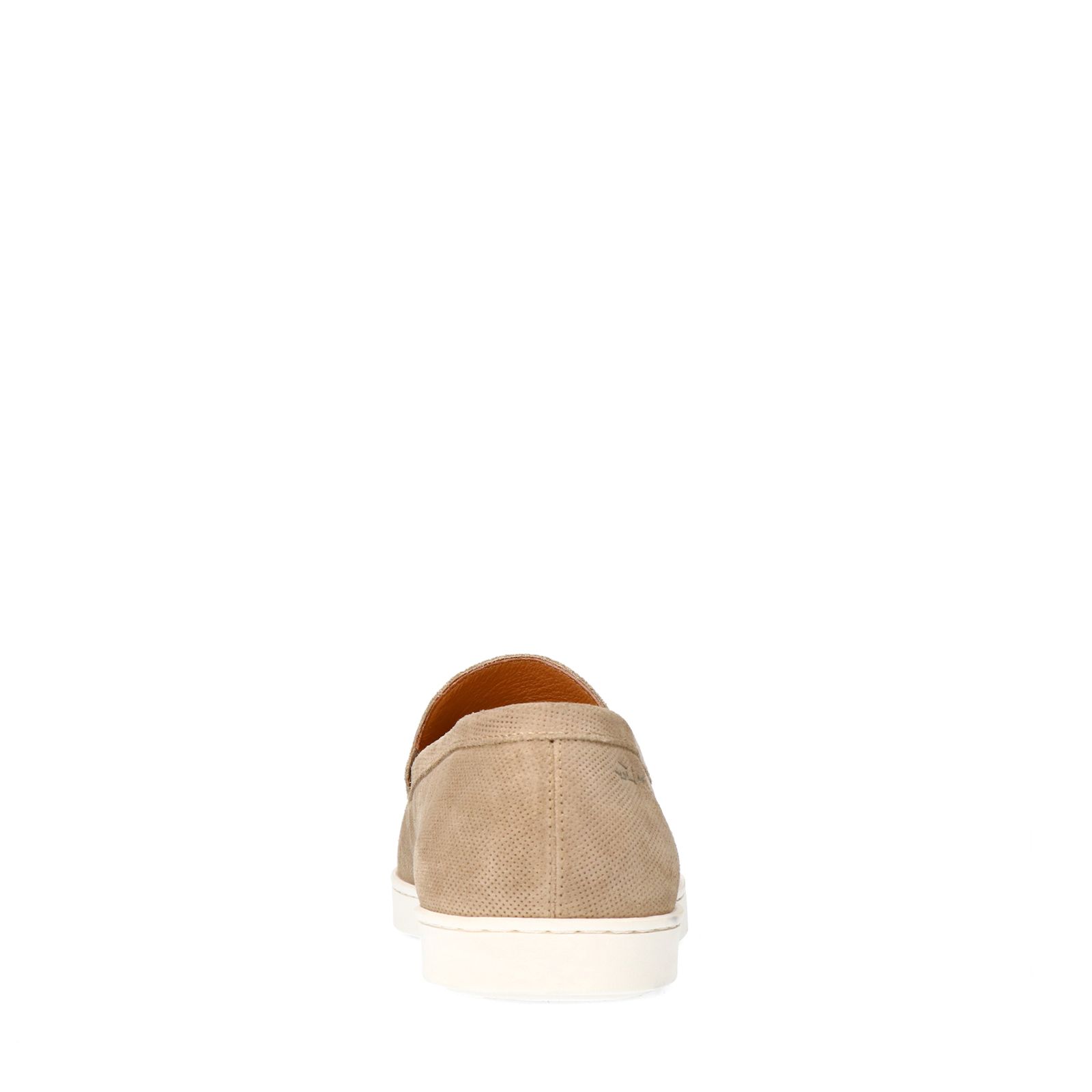 Beige Lugano suède loafers