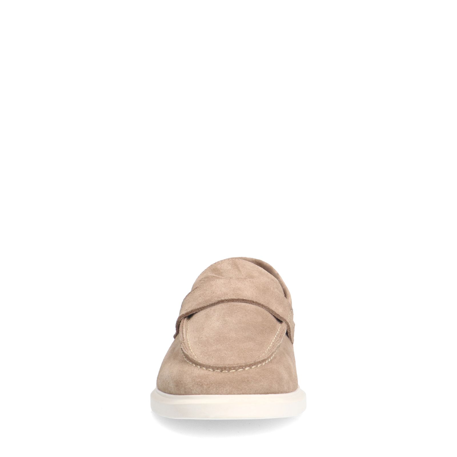 Beige suède loafers