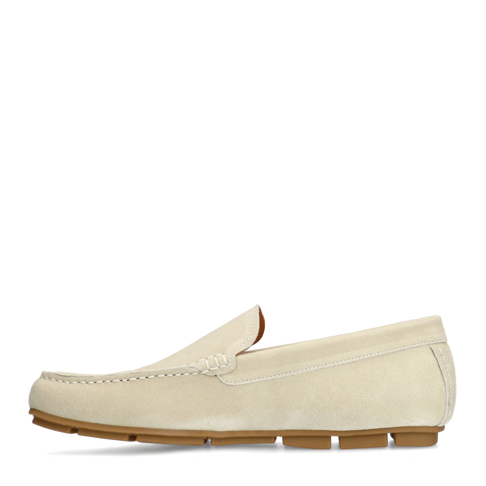Beige suède loafer