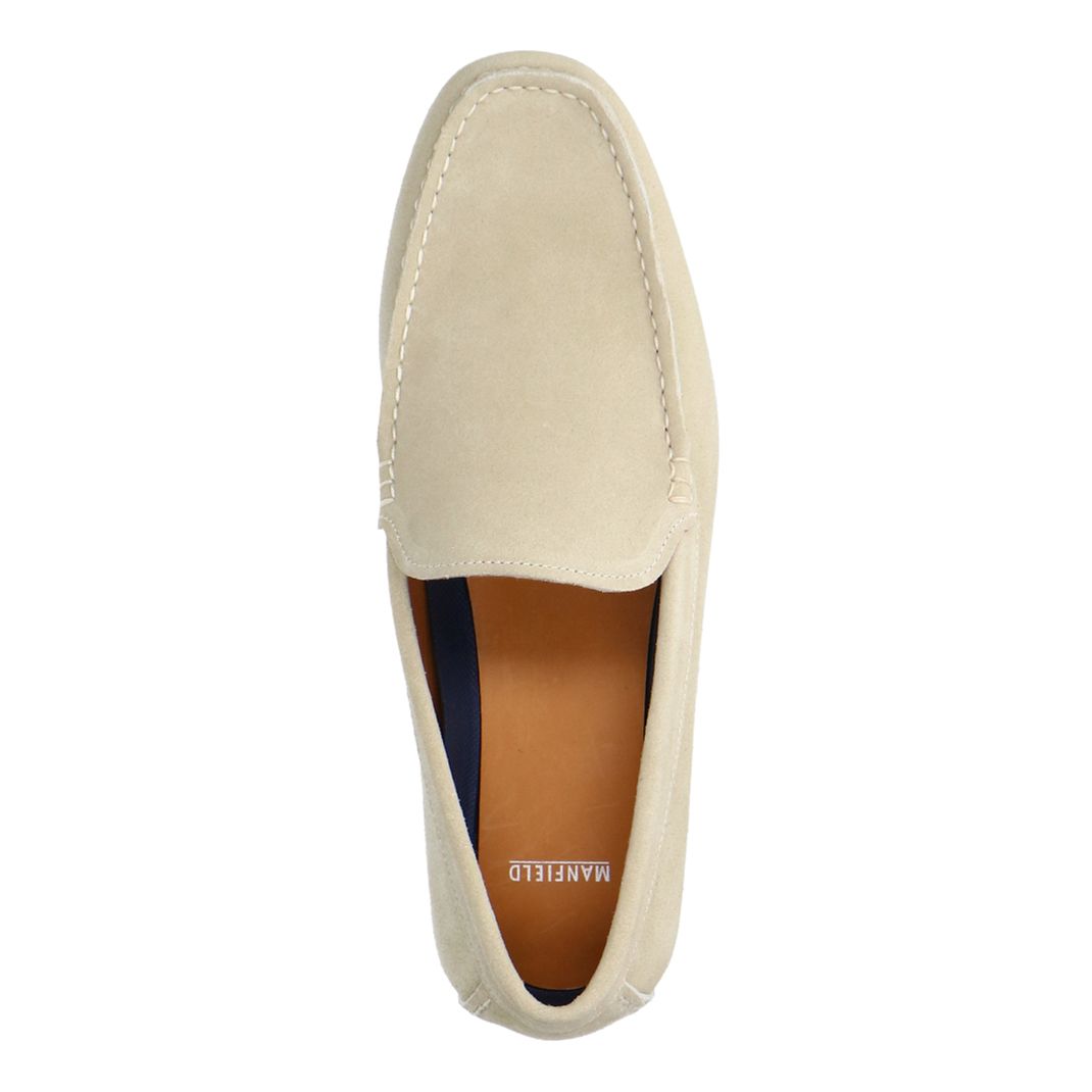 Beige suède loafer