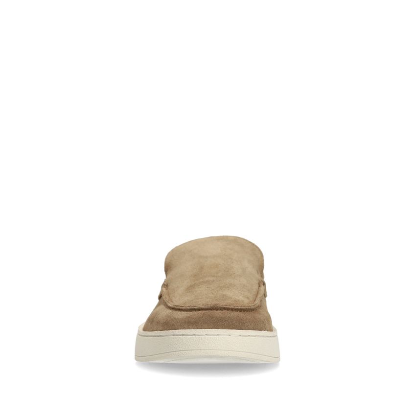 Taupe suède loafers