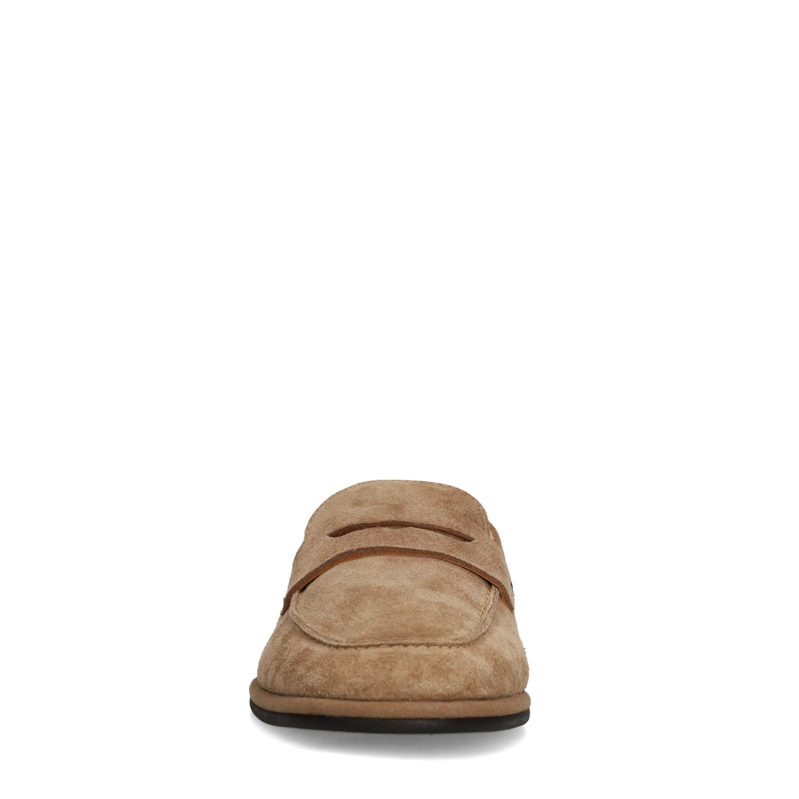 Taupe suède loafers