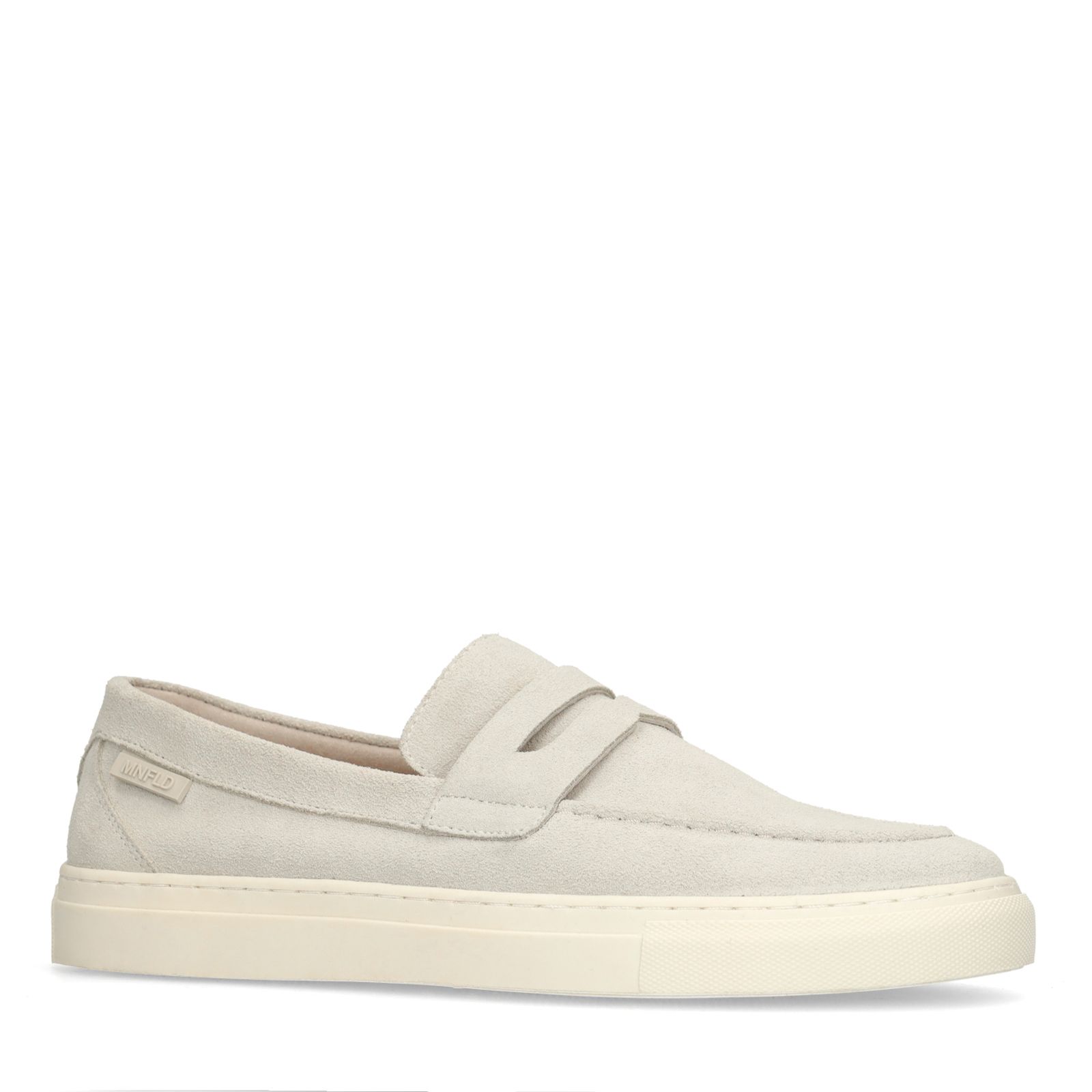 Beige suède loafers
