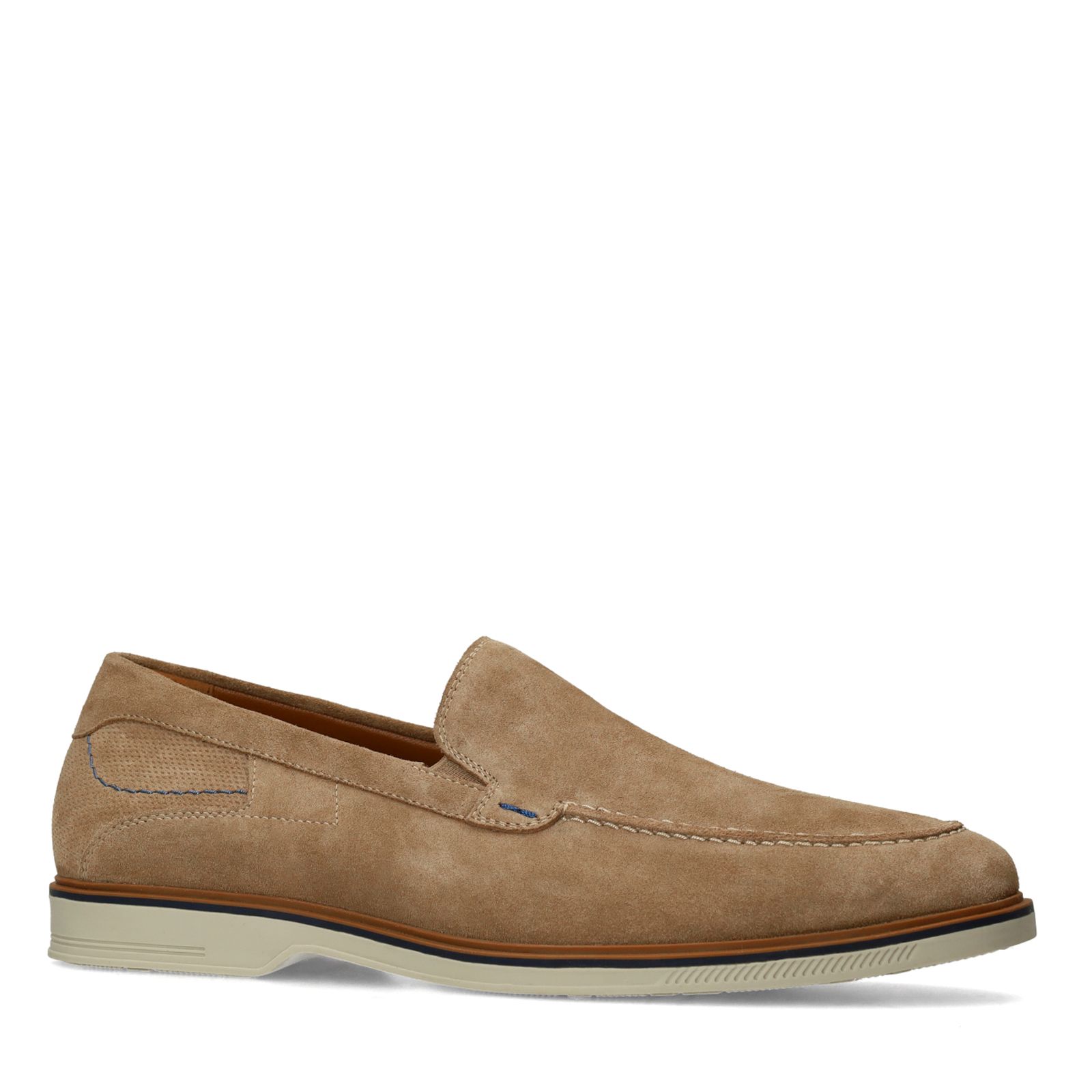Beige suède loafers