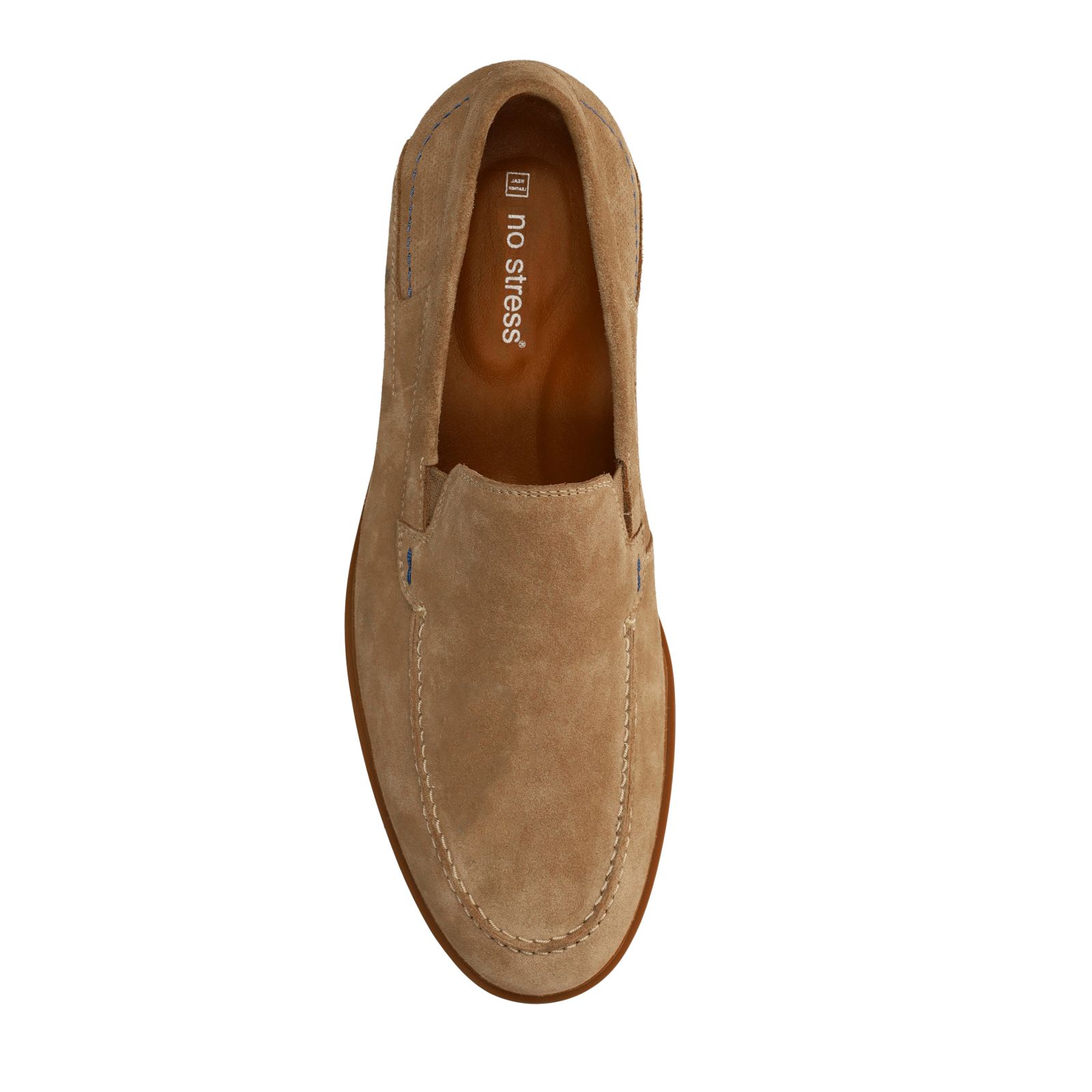 Beige suède loafers