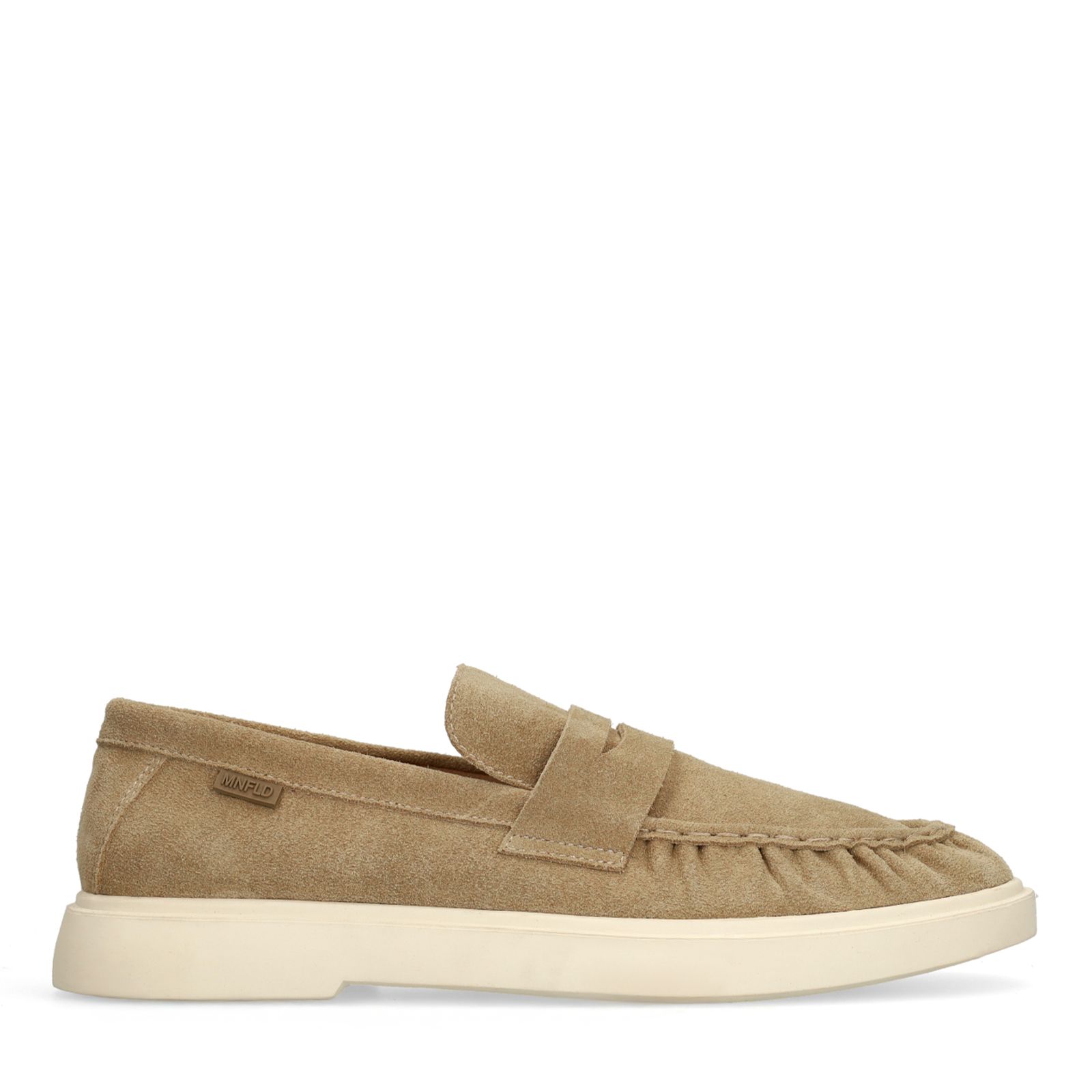 Beige suède loafers
