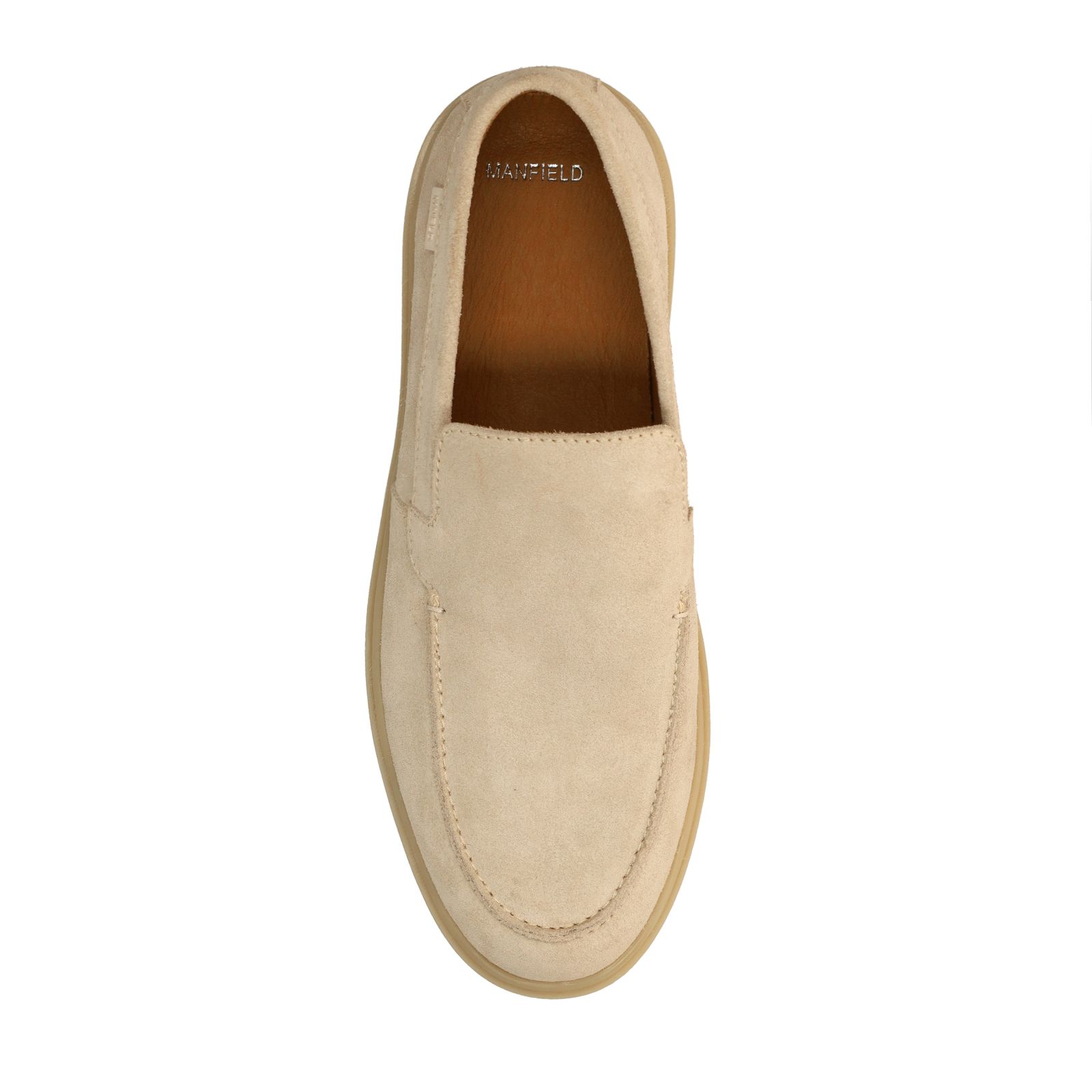 Beige suède loafers