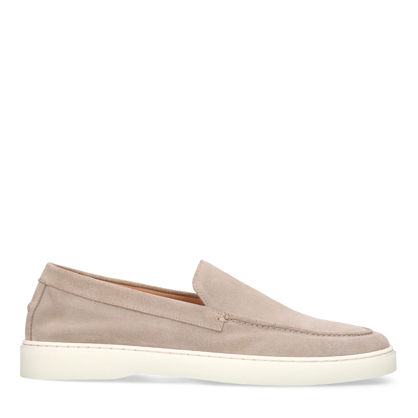 Beige suède loafers