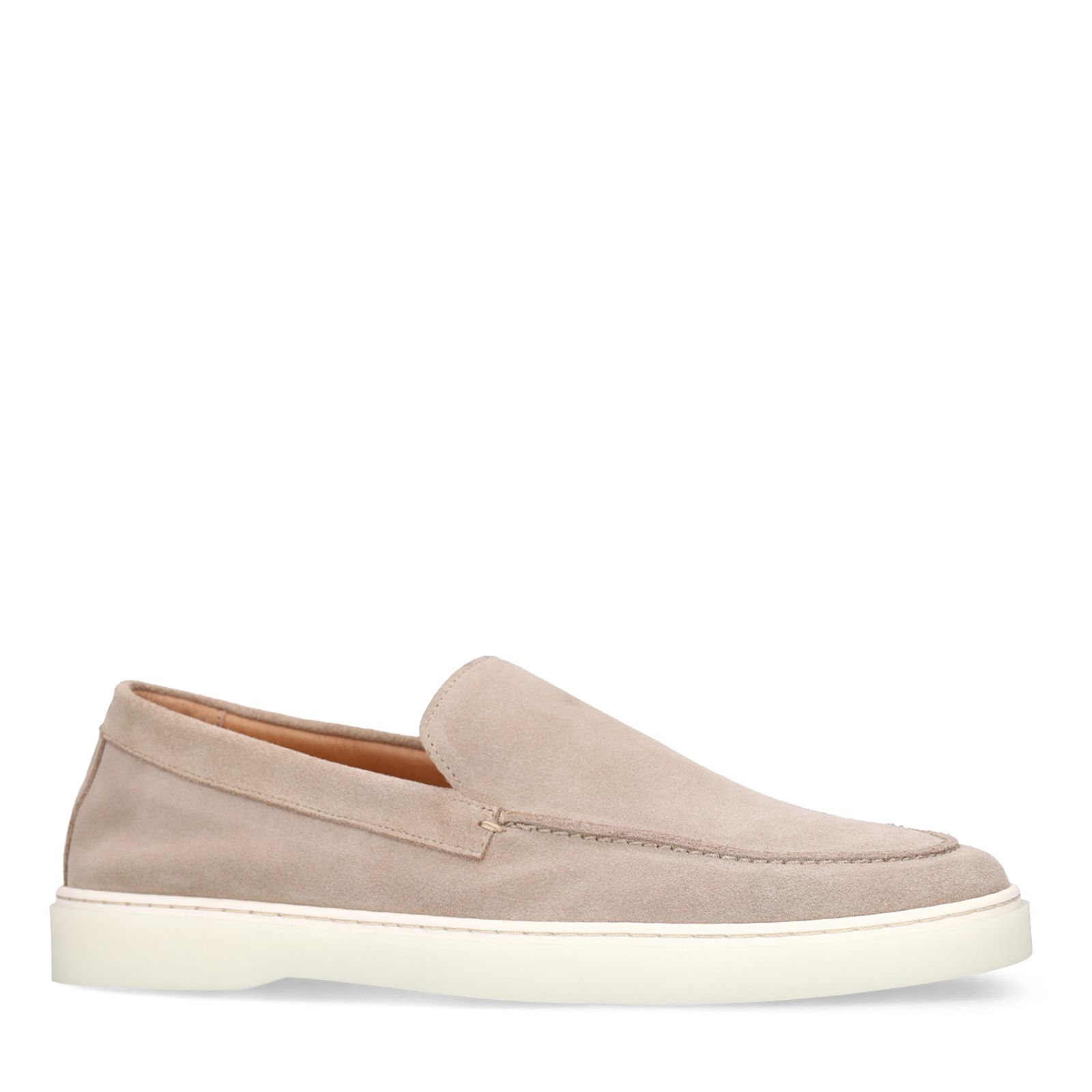 Beige suède loafers