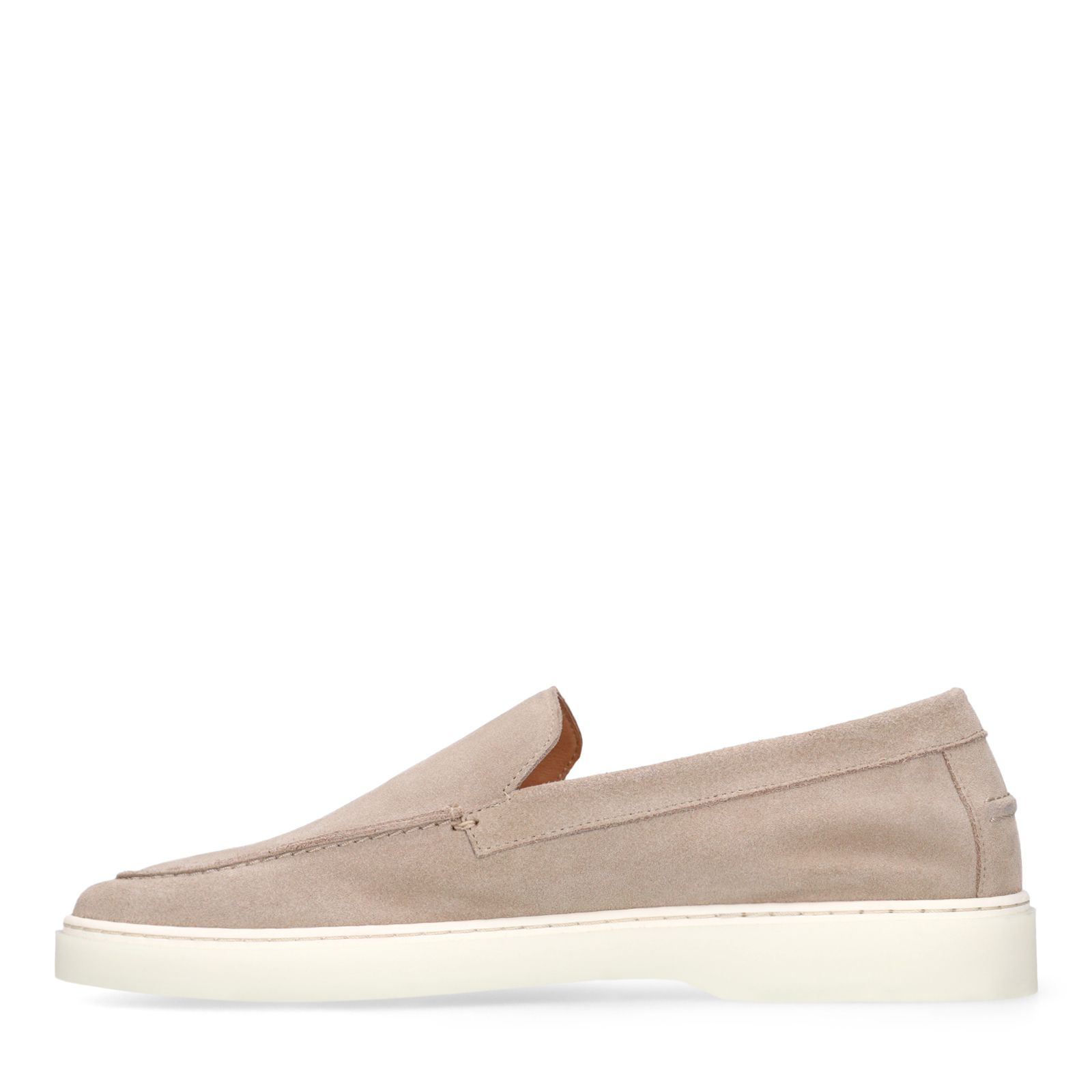 Beige suède loafers