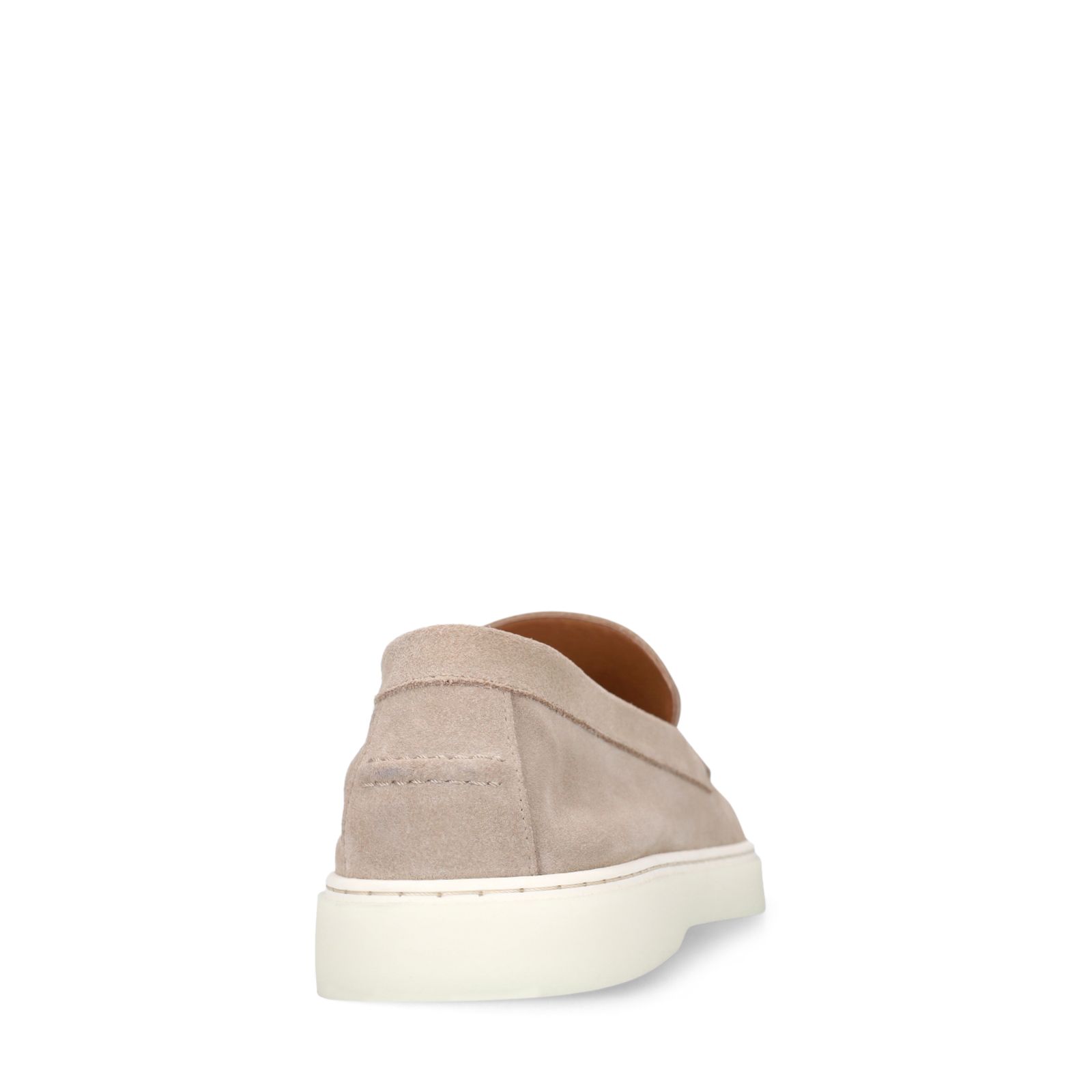 Beige suède loafers