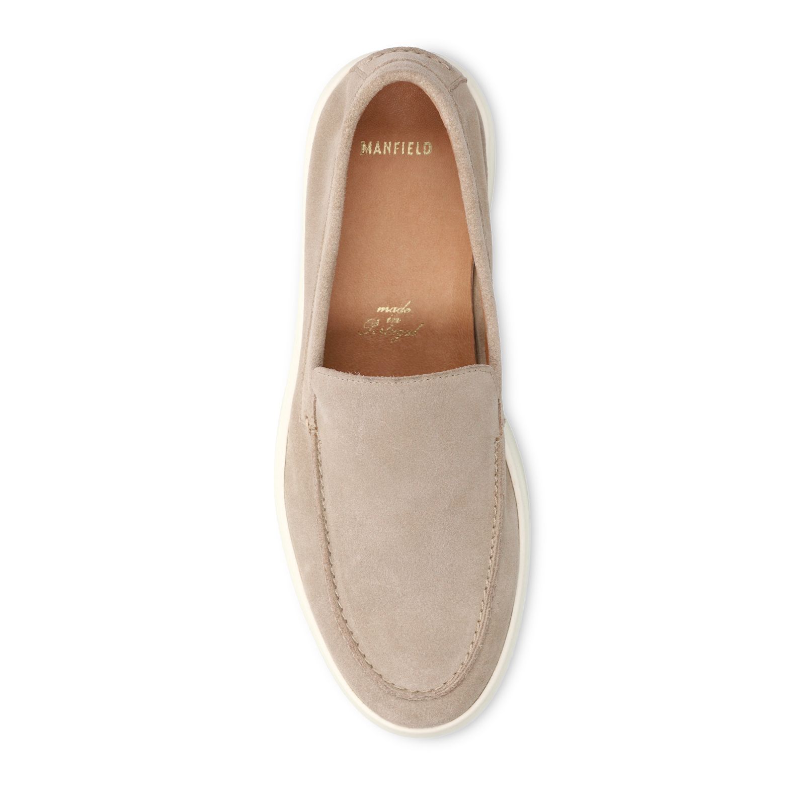 Beige suède loafers