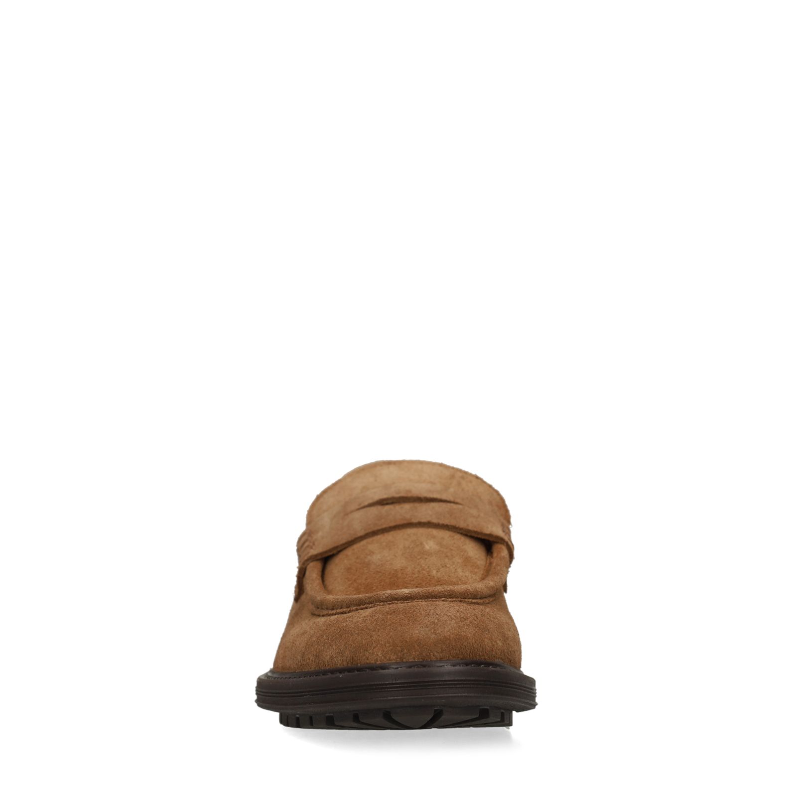 Taupe suède loafers