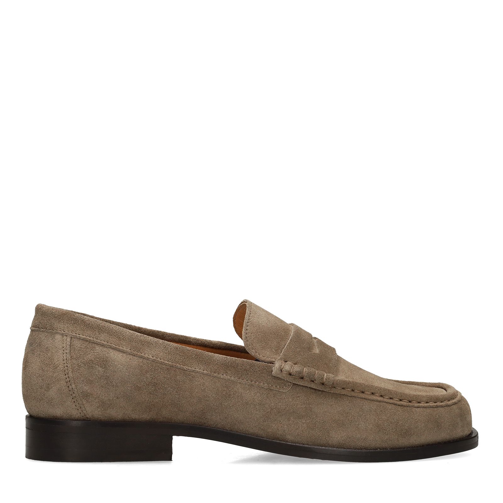 Taupe suède loafers