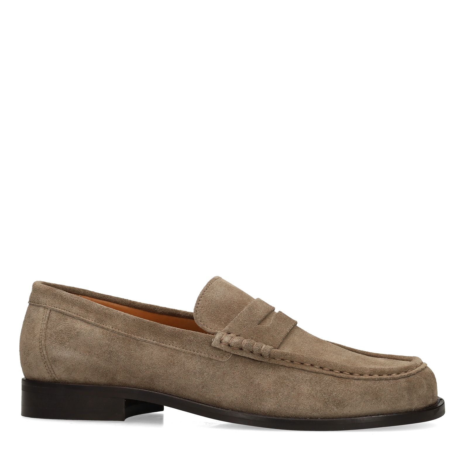 Taupe suède loafers