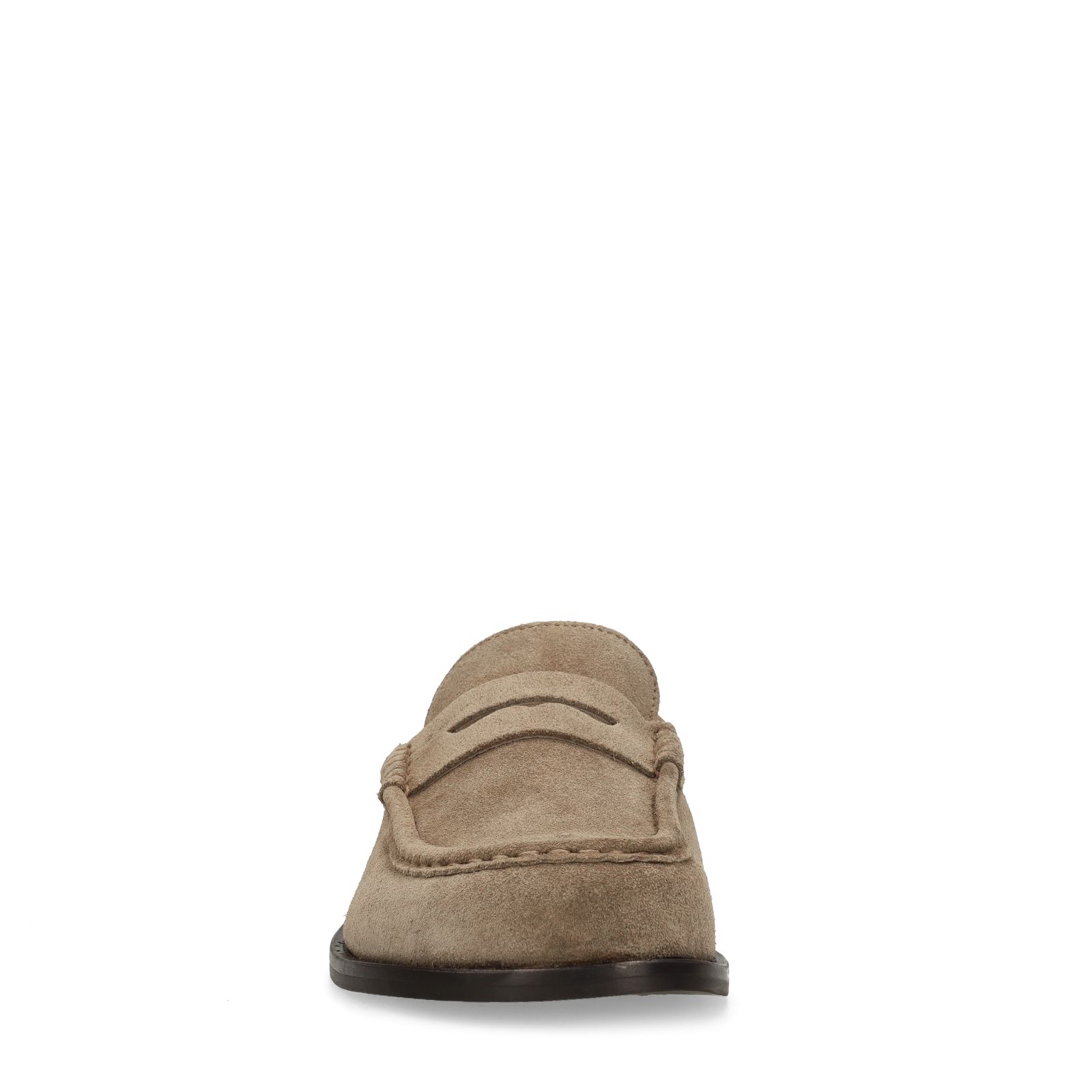 Taupe suède loafers