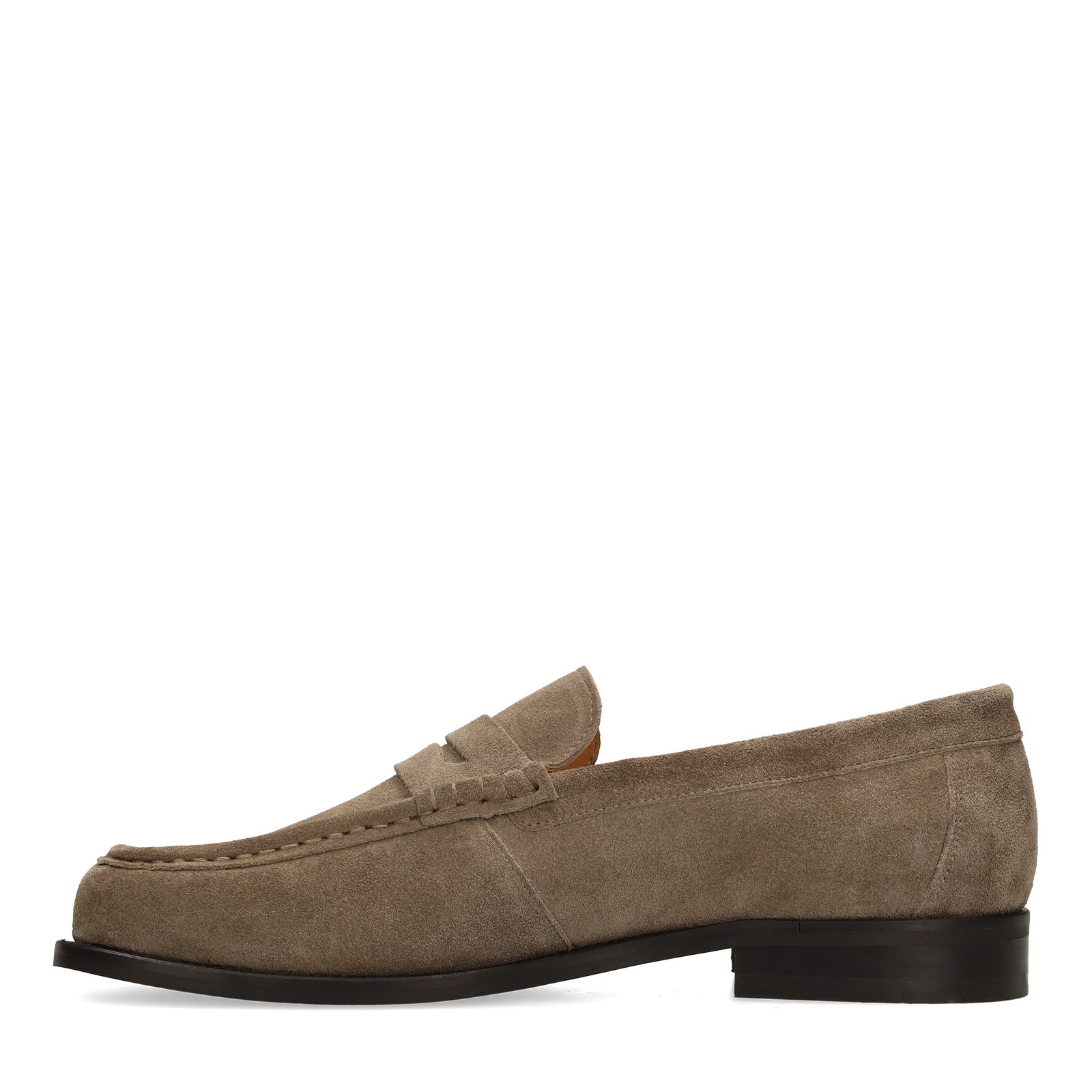 Taupe suède loafers