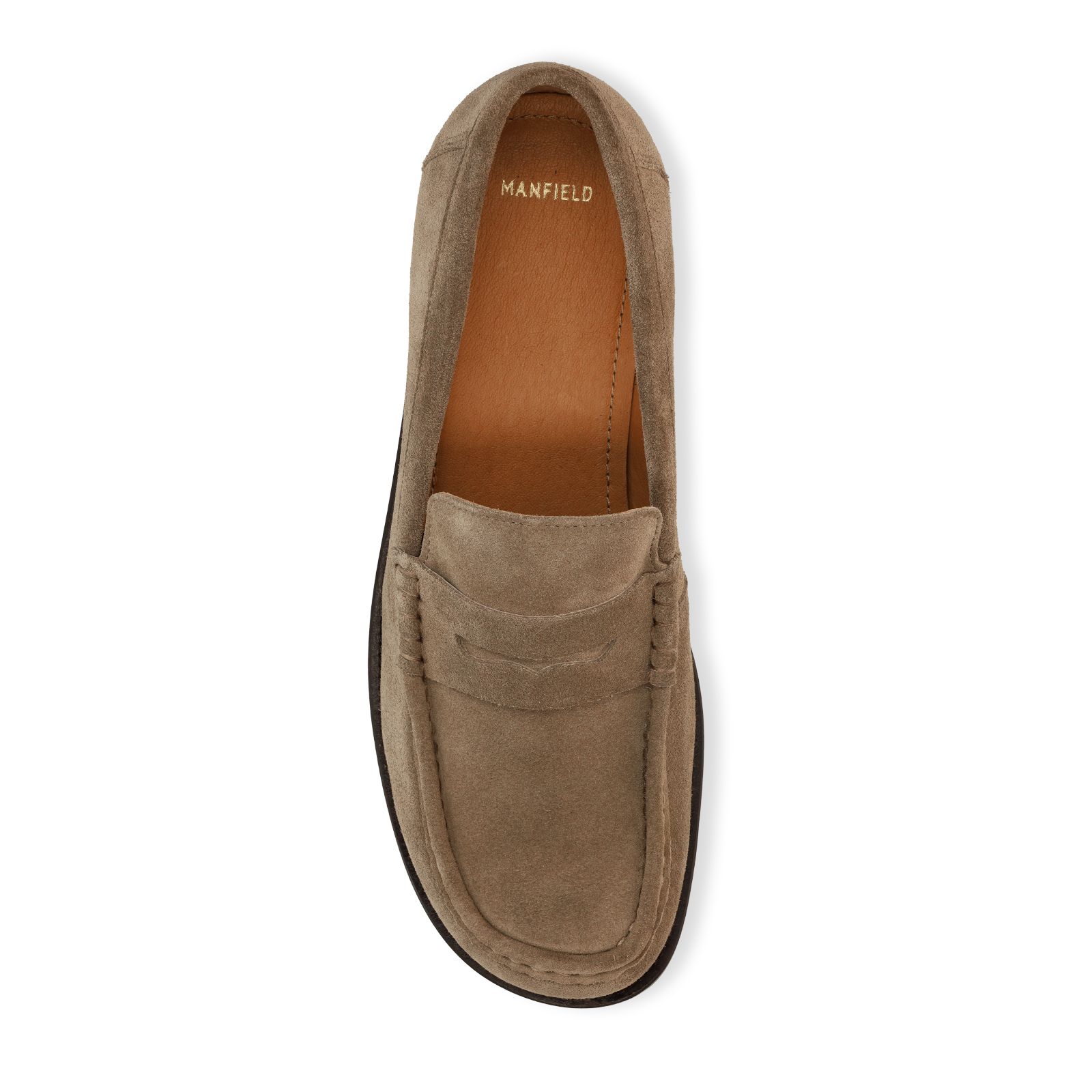Taupe suède loafers
